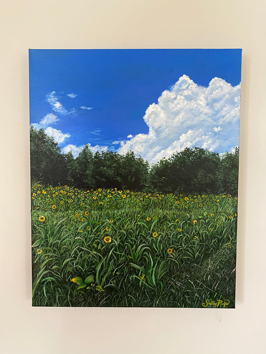 Print•Sunflower Field